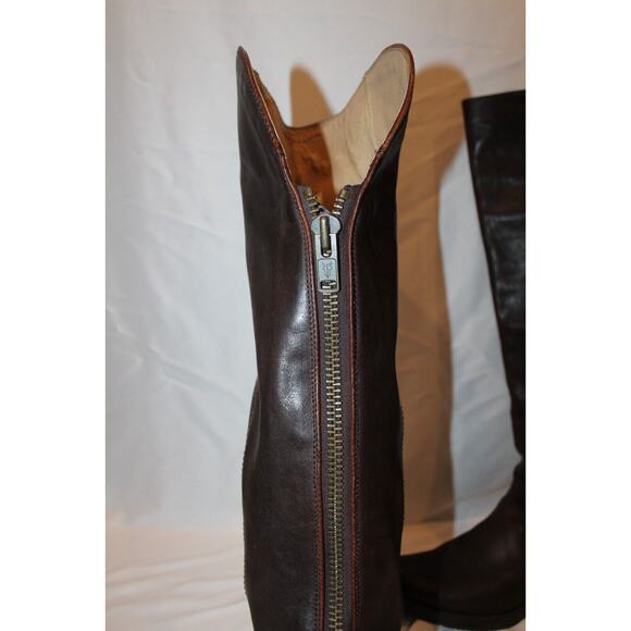 NEW Free People Over The Knee Brown‎ Leather Boots Size 7 - Picture 4 of 8